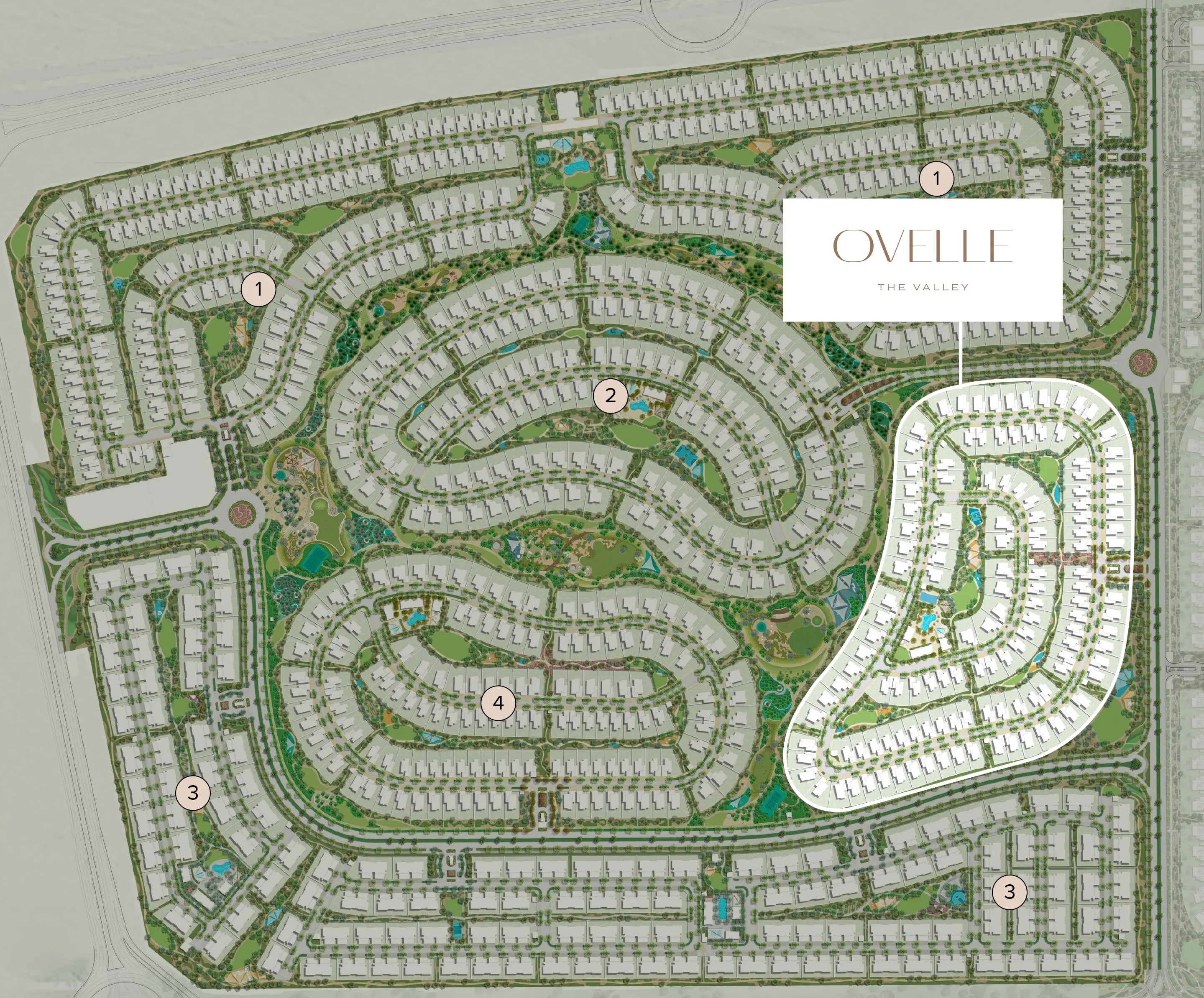 Ovelle The Valley master plan 1