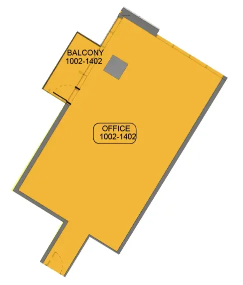  bedroom Office floor plan at Samana Barari Avenue