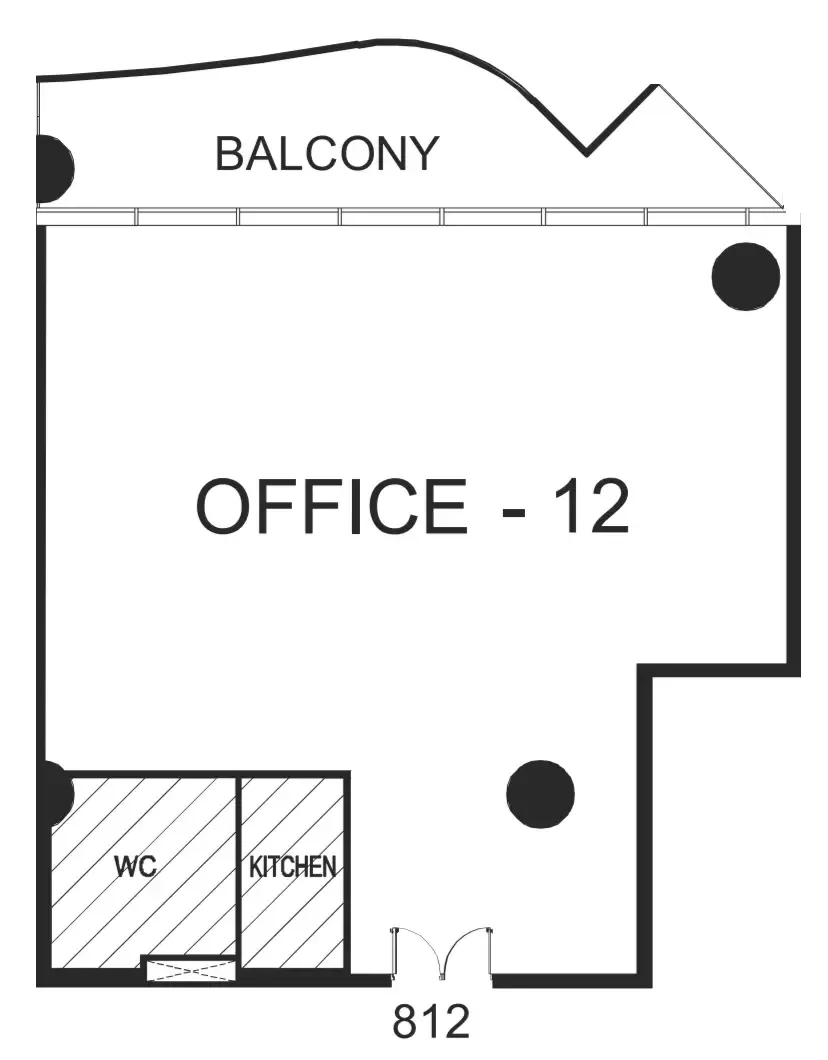  bedroom Office floor plan at The WOW Tower