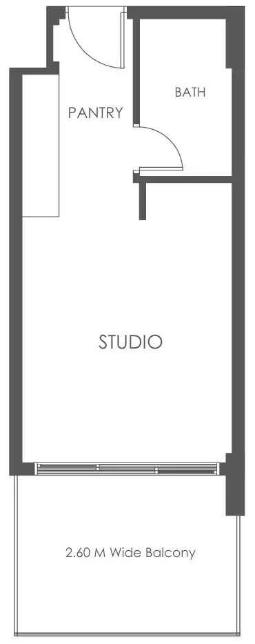 0 bedroom Apartments floor plan at Al Haseen Residences 5