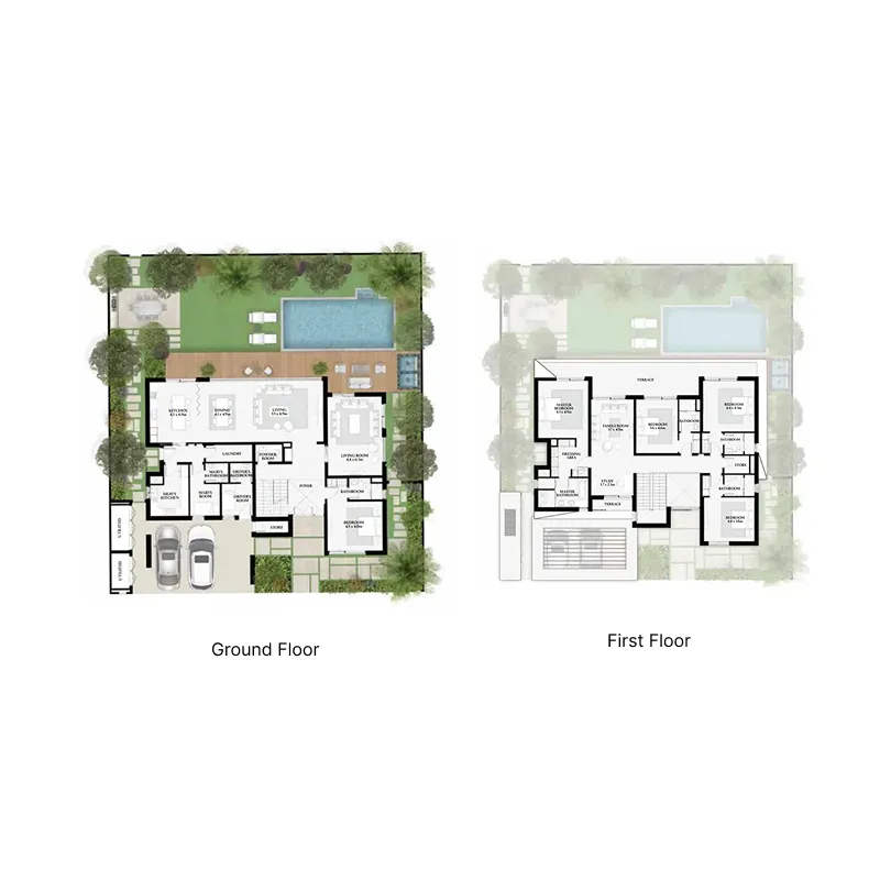5.5 bedroom Villa floor plan at Kayan Villas 2