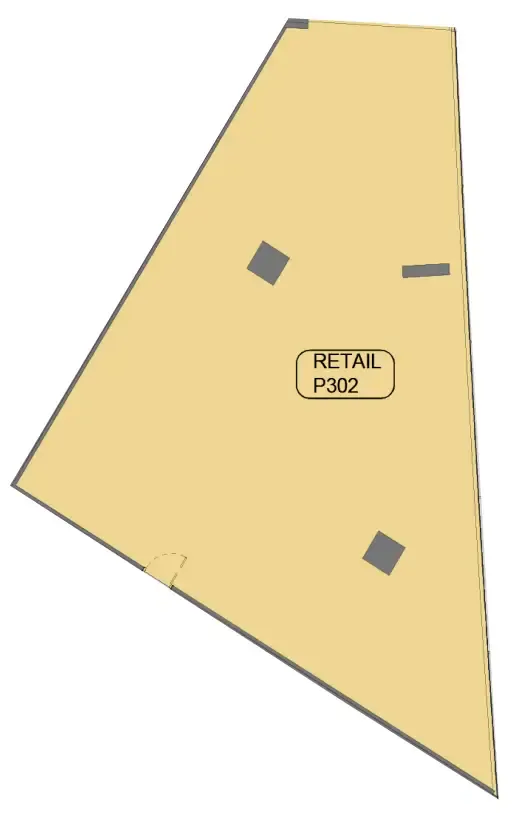  bedroom Retail floor plan at Samana Barari Avenue