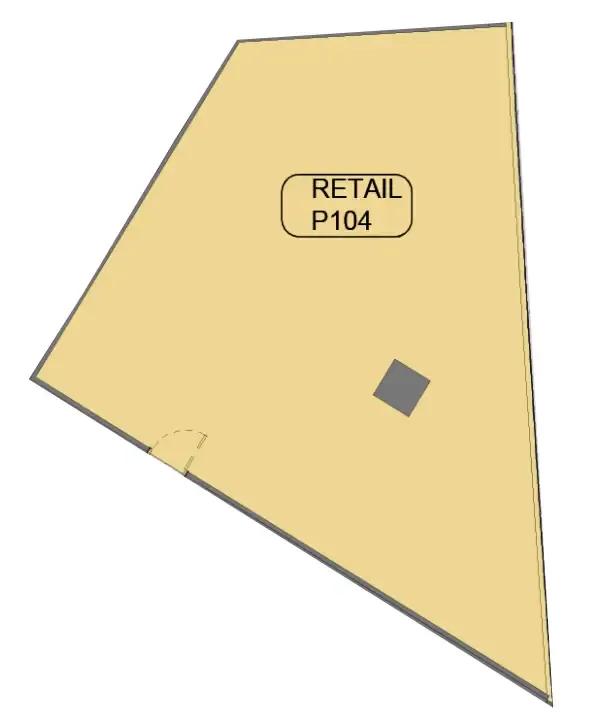  bedroom Retail floor plan at Samana Barari Avenue