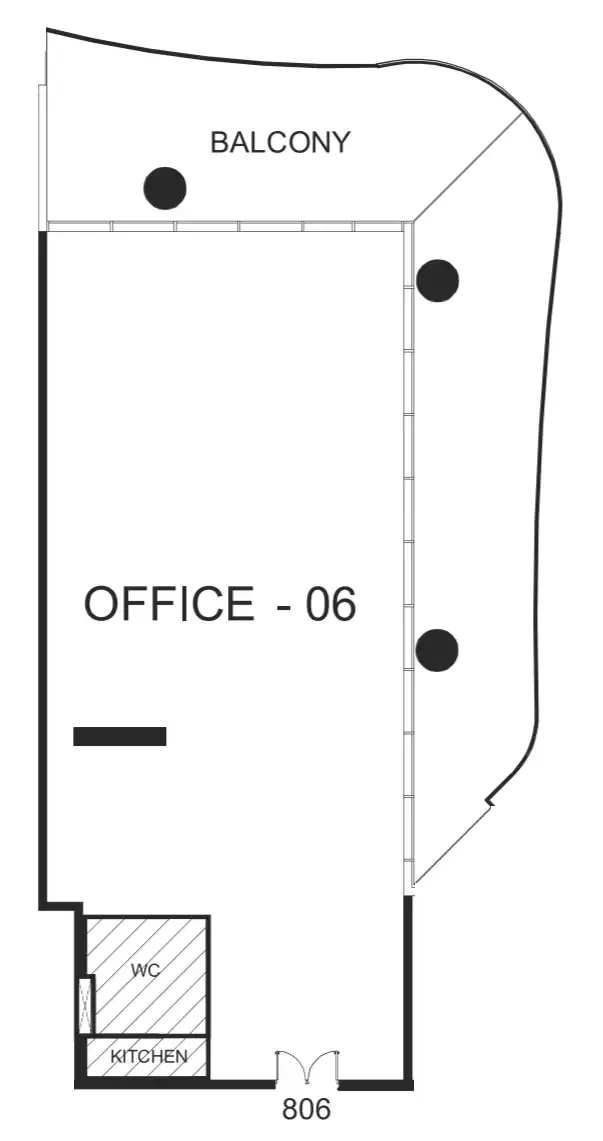  bedroom Office floor plan at The WOW Tower