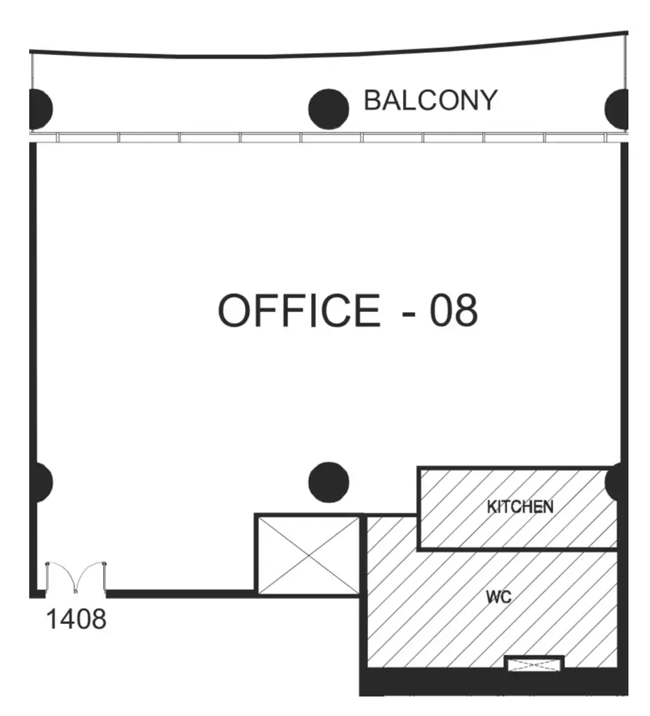  bedroom Office floor plan at The WOW Tower