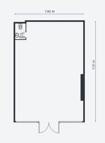  bedroom Retail floor plan at Creek Views 3