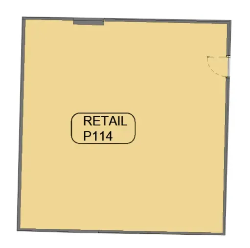  bedroom Retail floor plan at Samana Barari Avenue