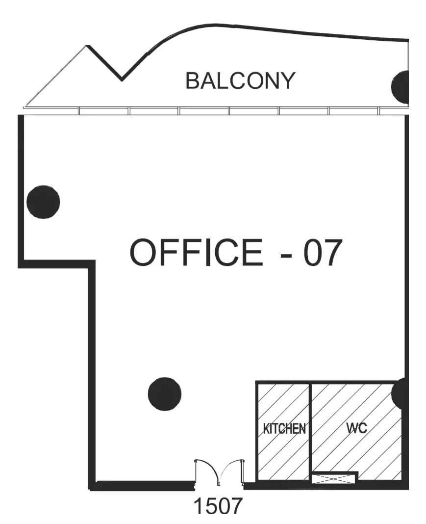  bedroom Office floor plan at The WOW Tower
