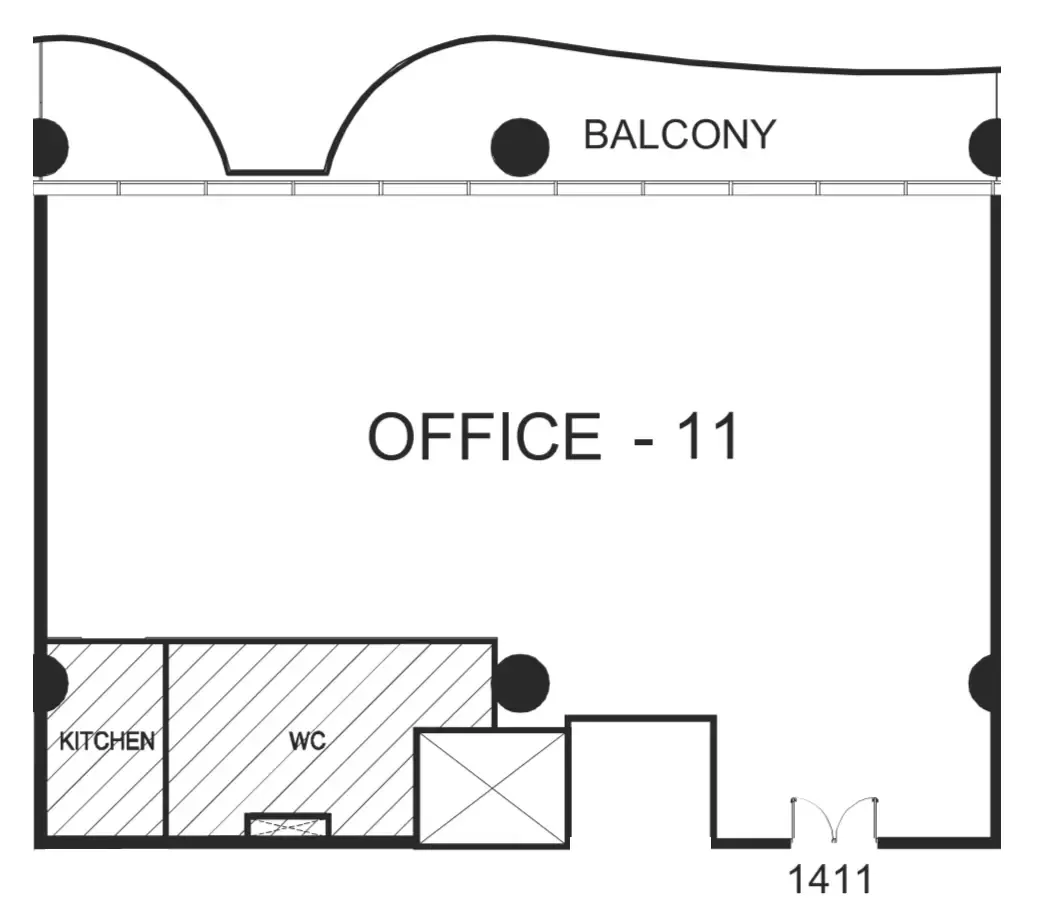  bedroom Office floor plan at The WOW Tower