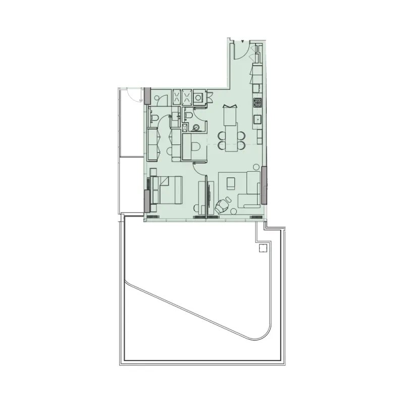 1 bedroom Apartments floor plan at Wynwood Horizon