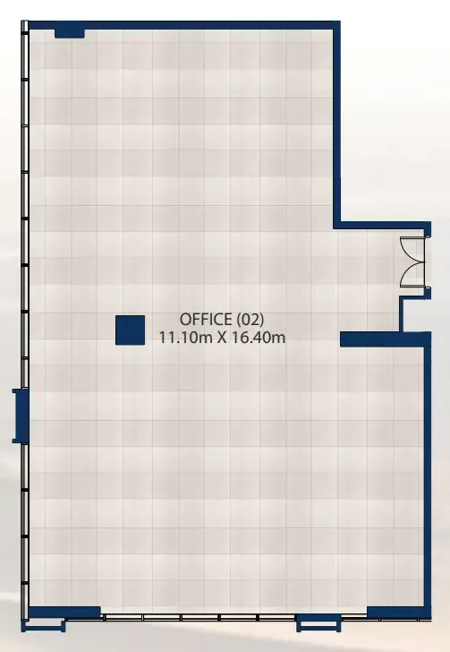  bedroom Office floor plan at Al Vista