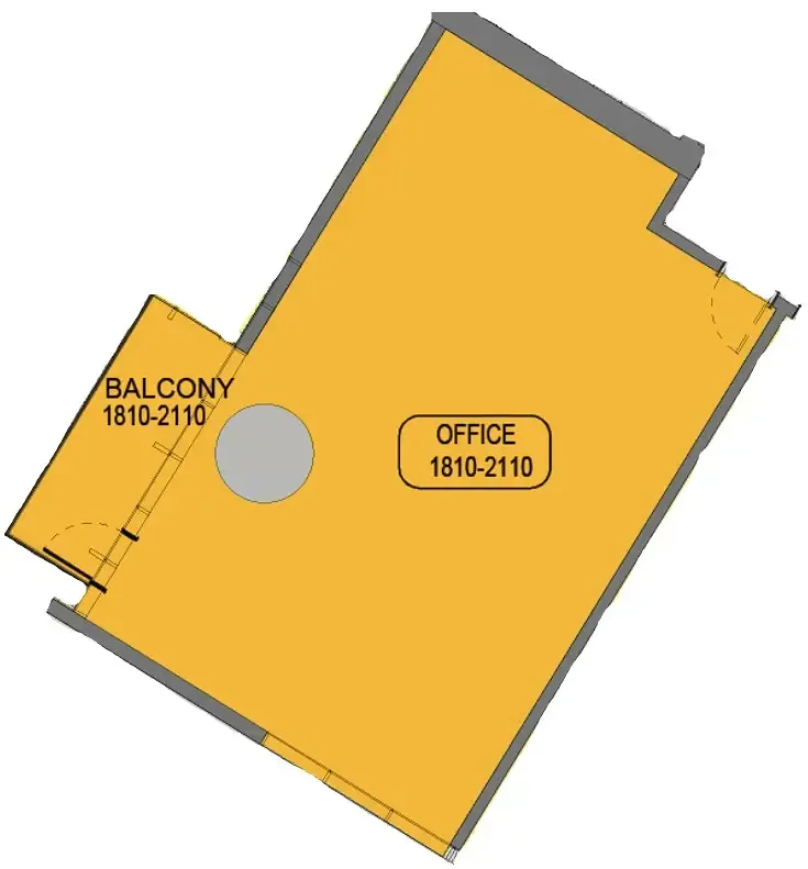  bedroom Office floor plan at Samana Barari Avenue