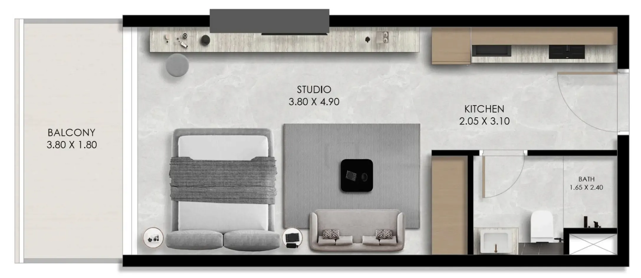 0 bedroom Apartments floor plan at Verano by Prescott