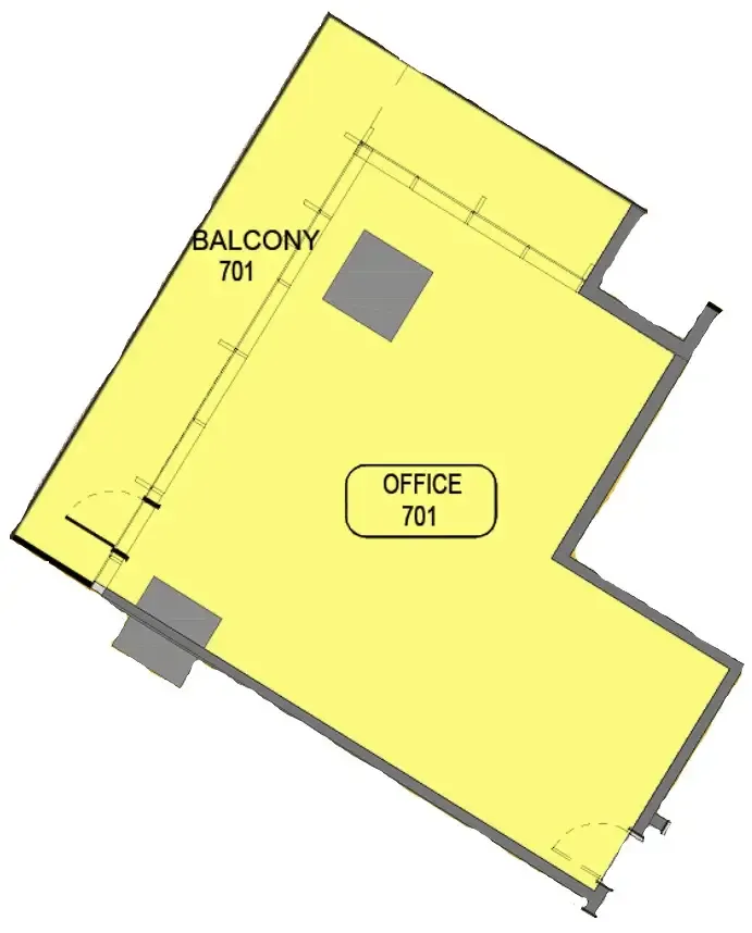  bedroom Office floor plan at Samana Barari Avenue