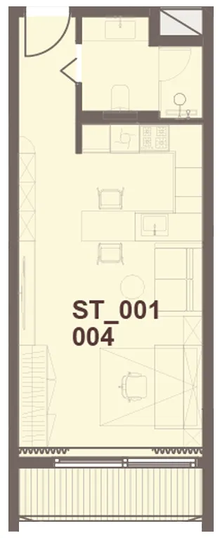 0 bedroom Apartments floor plan at J-Haus Residence