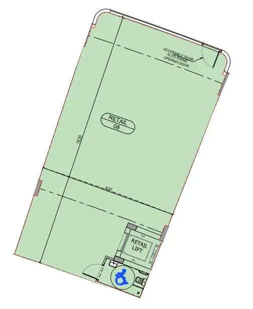  bedroom Retail floor plan at Binghatti Sky Terraces
