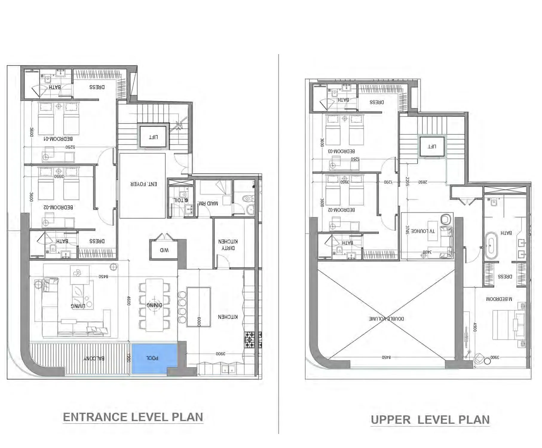5 bedroom Duplex floor plan at Avior