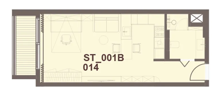 0 bedroom Apartments floor plan at J-Haus Residence