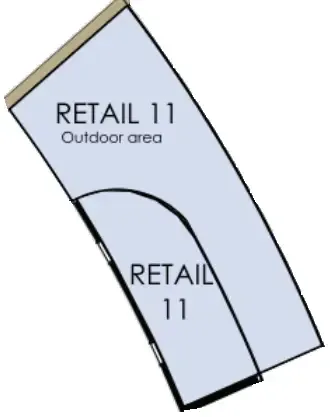  bedroom Retail floor plan at Radisson Blu Hotel & Residences