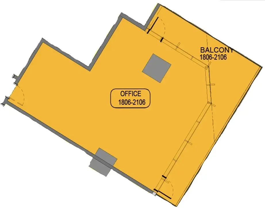  bedroom Office floor plan at Samana Barari Avenue