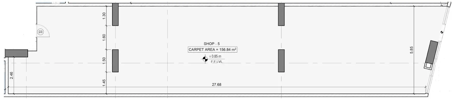  bedroom Retail floor plan at Peace Avenue