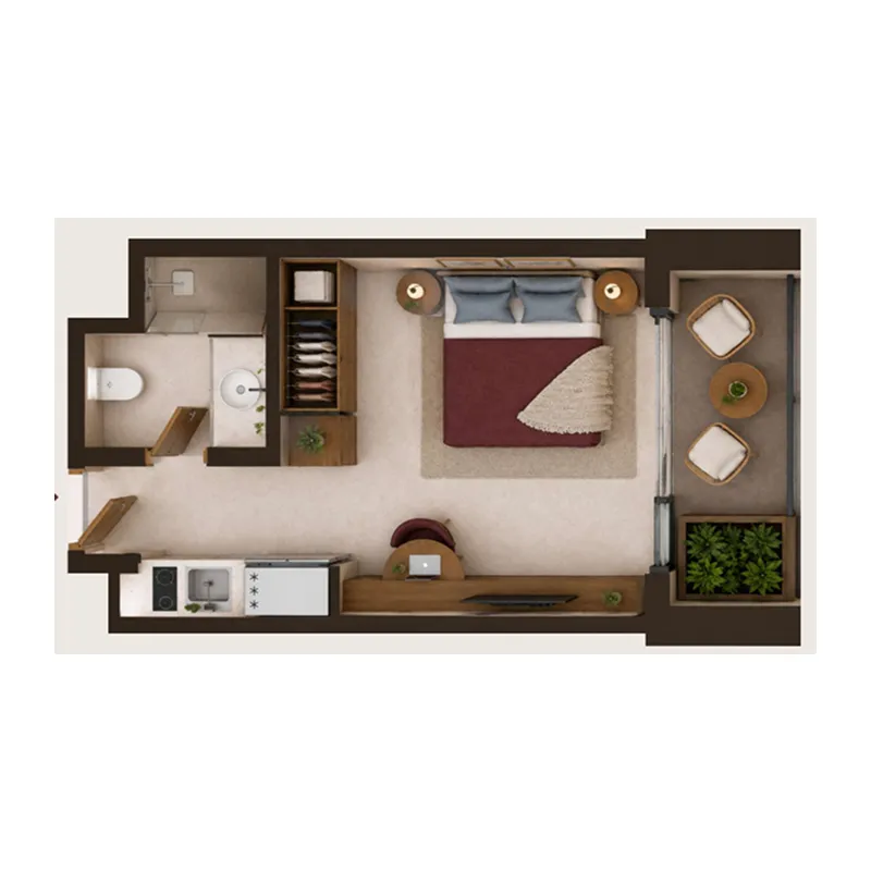 0 bedroom Apartments floor plan at Valore