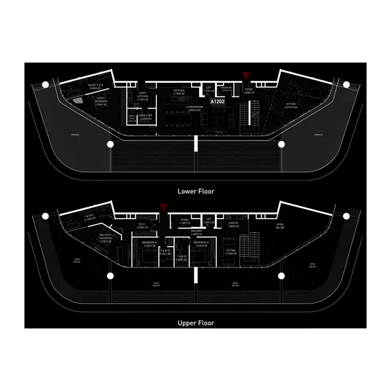 4 bedroom Apartments floor plan at Brabus Island