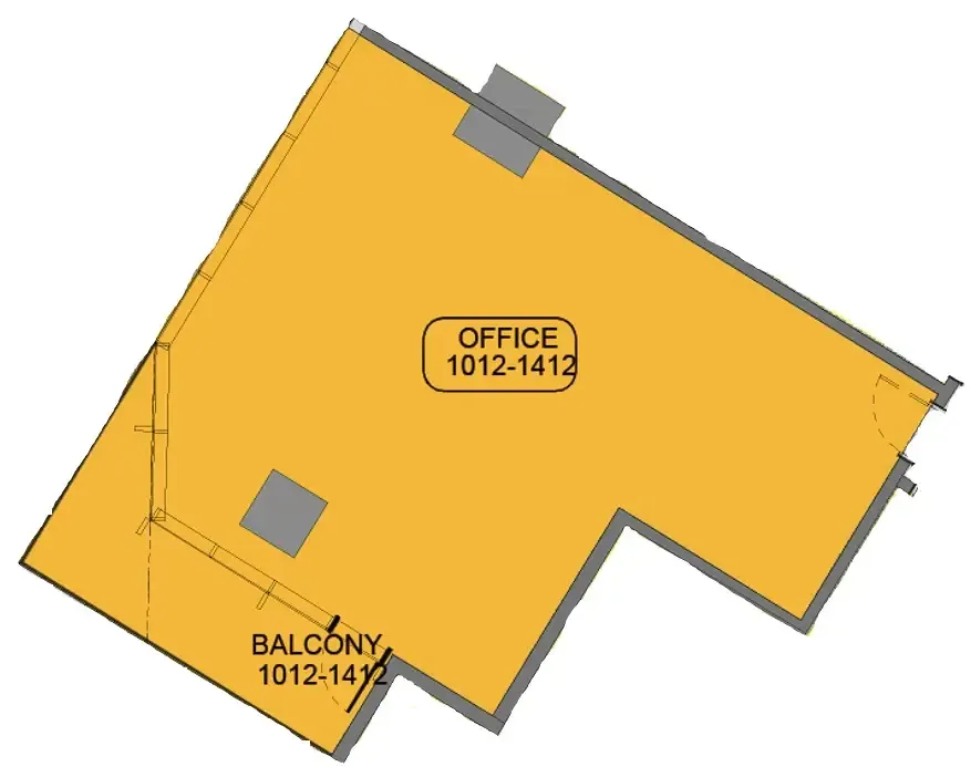  bedroom Office floor plan at Samana Barari Avenue
