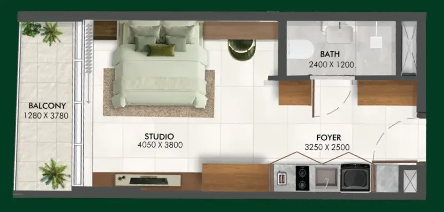 0 bedroom Apartments floor plan at Enchante