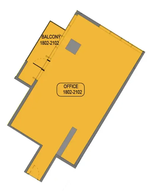 bedroom Office floor plan at Samana Barari Avenue
