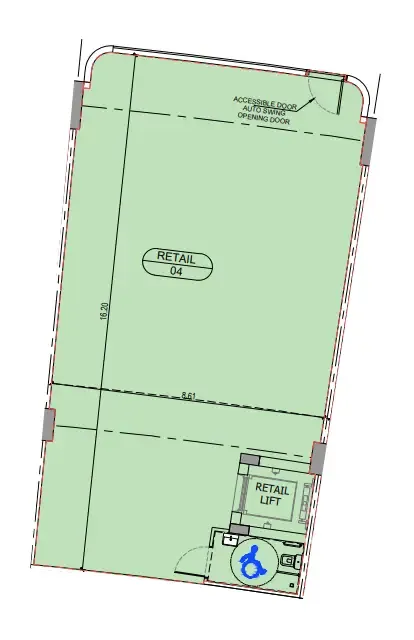  bedroom Retail floor plan at Binghatti Sky Terraces