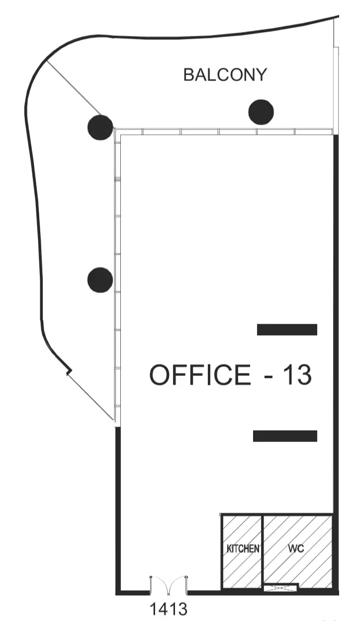  bedroom Office floor plan at The WOW Tower