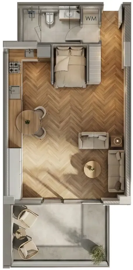 0 bedroom Apartments floor plan at Armas By Zenith
