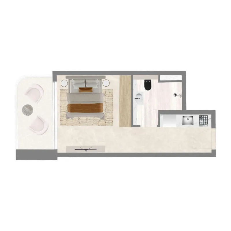 0 bedroom Apartments floor plan at Celesto 4