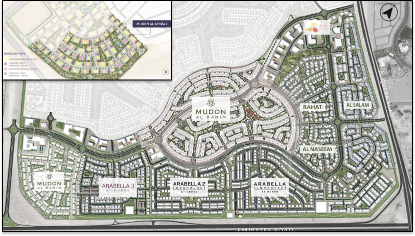 Mudon Al Ranim 7, 8 master plan 1