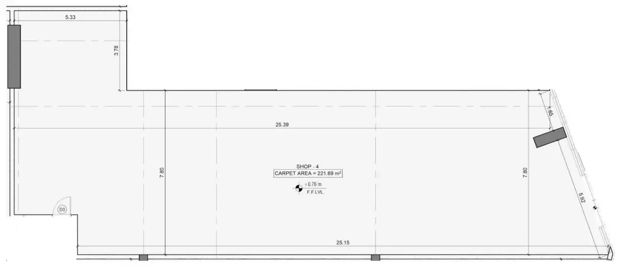  bedroom Retail floor plan at Peace Avenue