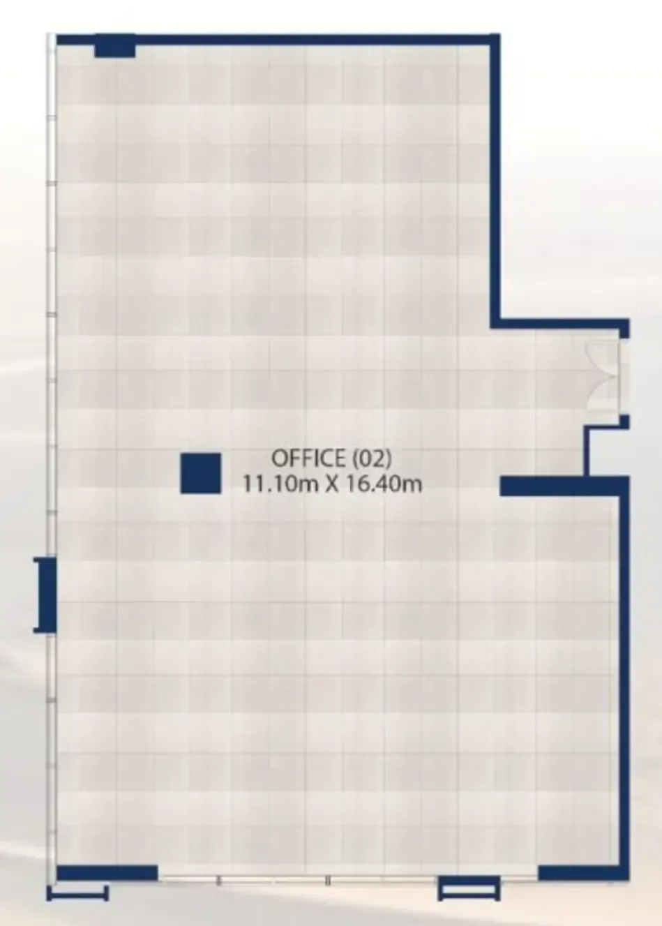 bedroom Office floor plan at Al Vista