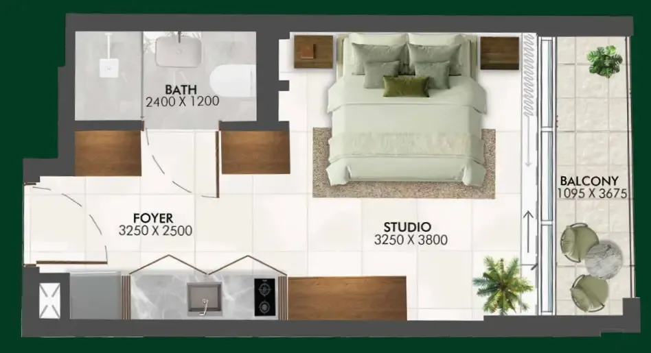 0 bedroom Apartments floor plan at Enchante