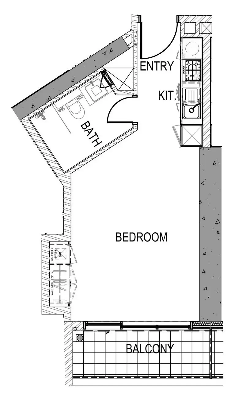 0 bedroom Apartments floor plan at Aykon City Tower