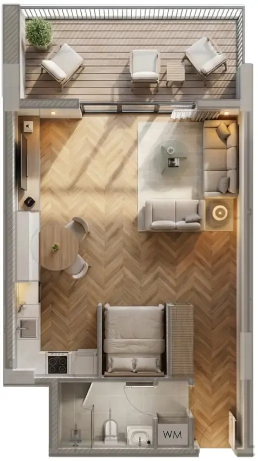 0 bedroom Apartments floor plan at Armas By Zenith