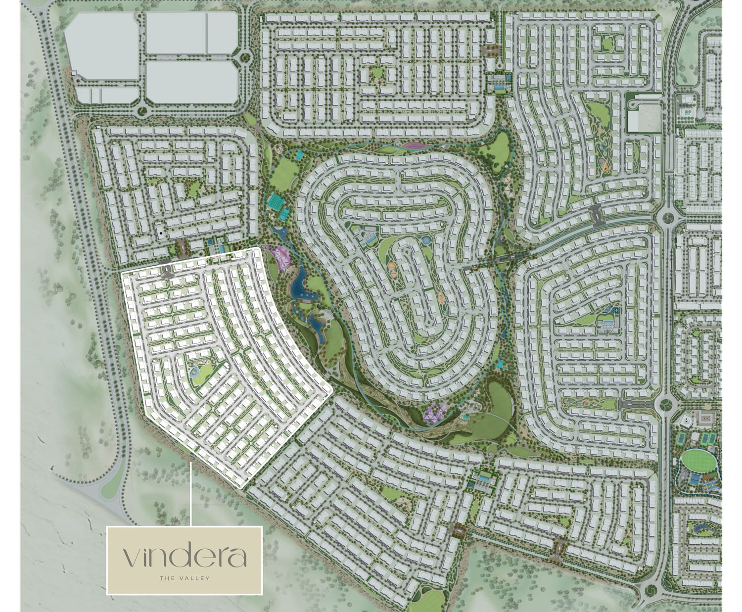 Vindera at The Valley master plan 1