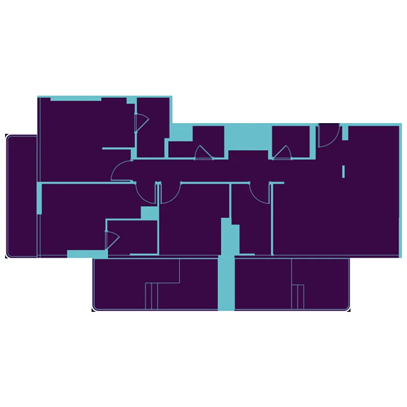 3 bedroom apartments floor plan at Reef 995