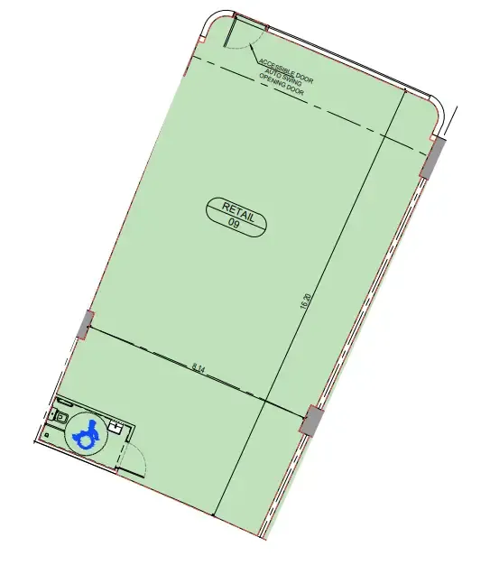  bedroom Retail floor plan at Binghatti Sky Terraces