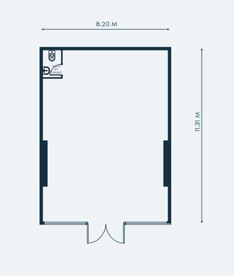  bedroom Retail floor plan at Creek Views 3