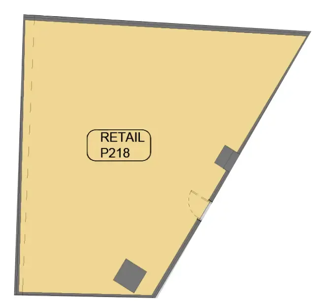  bedroom Retail floor plan at Samana Barari Avenue