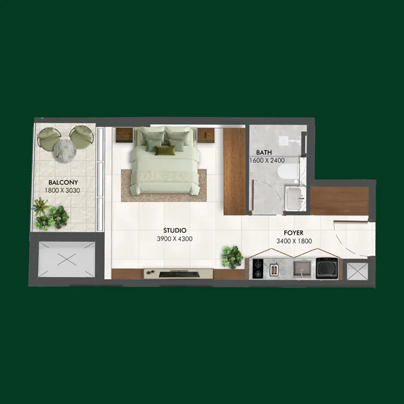 0 bedroom Apartments floor plan at Enchante