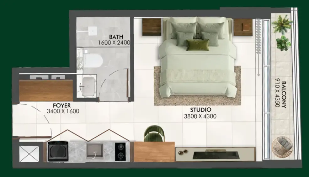 0 bedroom Apartments floor plan at Enchante