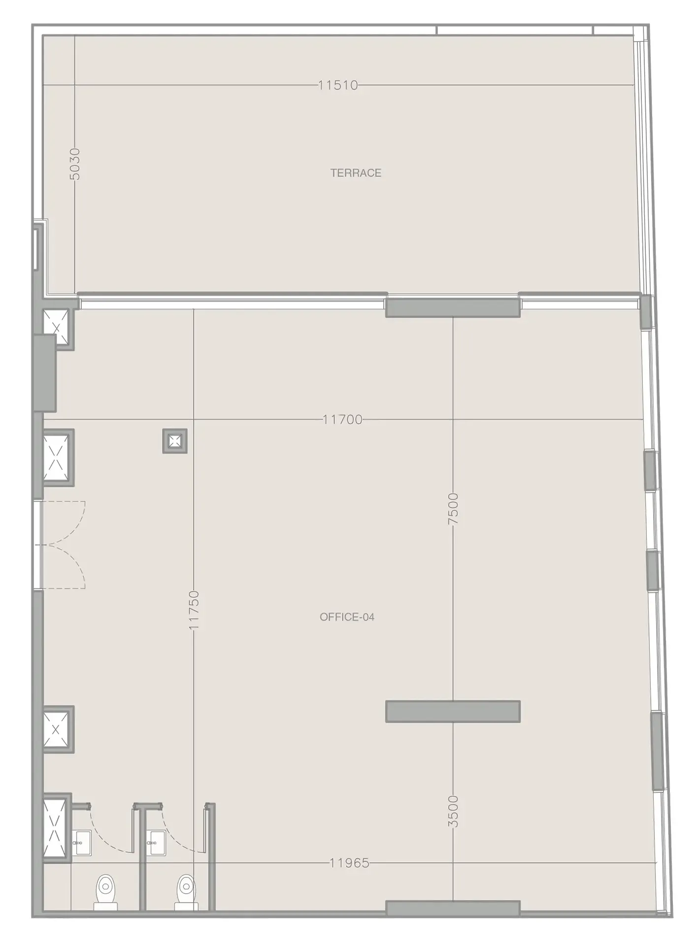  bedroom Office floor plan at ELAR1S Rise