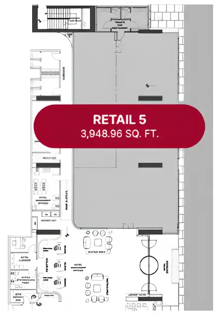  bedroom Retail floor plan at Marriott Residences JVC