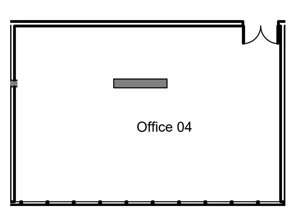  bedroom Office floor plan at The District